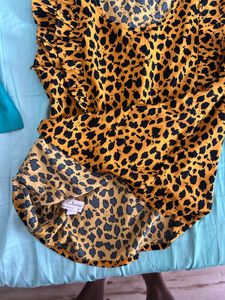 Leopard Print Jumpsuit Co-ord Set M SIZE