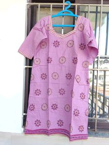Light Purple Kurti Patiala Set