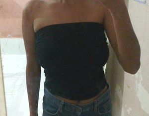 Black Bandeau Tube top