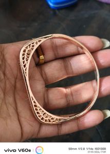 Elegant Rose Gold Tone Bangle Bracelet