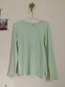 Light Green Long Sleeve Top