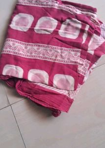 Maroon Saree with Butterfly Print