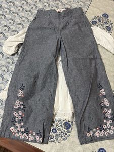 White top and pant set