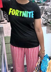 Fortnite Graphic T-Shirt with pajama