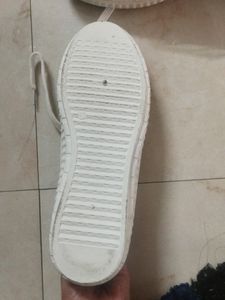 White Comfortable Casual Shoes UK 7