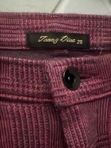 comfortabl Plaid Skinny Fit Pants