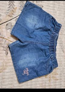 Blue Denim Shorts for pretty girl