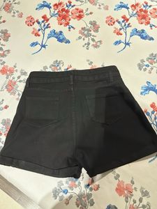 Stylish Black Denim Shorts