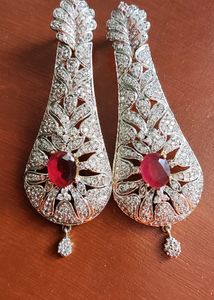 High-End New Zirconia &amp; Ruby Danglers