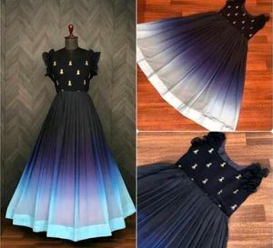 Stunning Ombre Ethnic Gown
