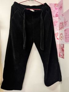 WINTER Black Corduroy Wide Leg Pants
