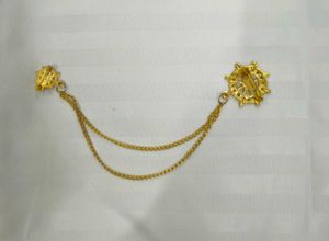 Gold Chain Brooch