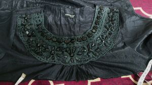Elegant Black Embellished Top