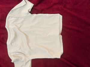 Cream Basic T-Shirt