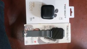 Firebolt Earbuds And Smart Watch New Condition
