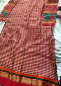Vastra brand silk salwar with churidhar pants