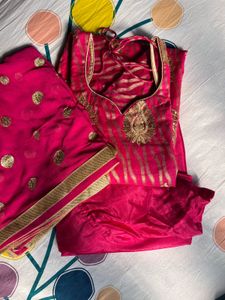 Pink Patiala Suit with Dupatta