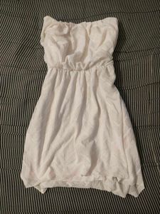 White Strapless Dress