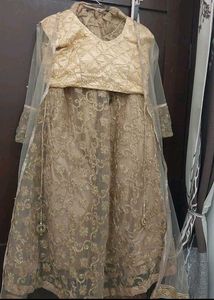 Elegant Golden Ethnic Gown