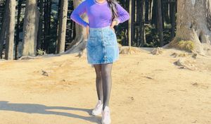 Denim Skirt Outfit