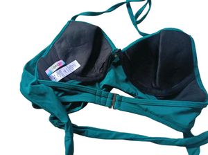 36 B cup 🔹Teal Halter Neck Bikini Top