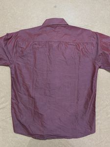 Men's Burgundy Dress Shirt