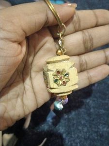 Cute Orange Teddy Bear Keychain