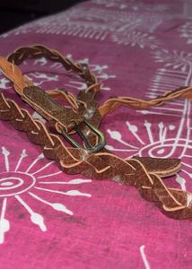 Woven Leather &amp; Fabric Belts (Set of 2)