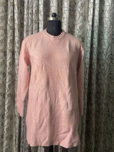 Cozy Pink Textured Sweater