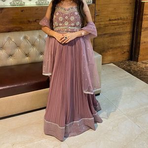 Elegant Lavender Lehenga Choli Set