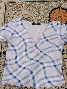 Cute Plaid Cropped Top