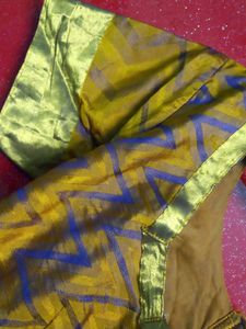 Golden Mustard Stitched Blouse