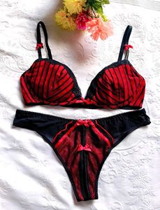 Red &amp; Black Lingerie Set