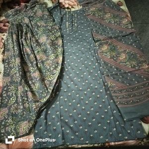 Designer Kurta Set with salwar and cotton dupatta