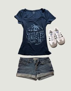 Vintage Navy Blue "Los Angeles" Graphic Tee