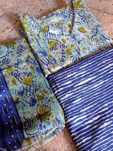 Bohemian Print kids 6 years Cotton suit with Duppa