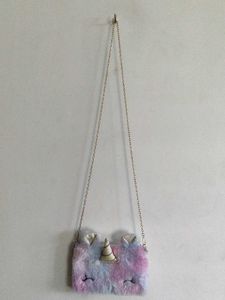 cute unicorn plush purse