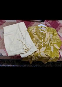 38 Size-  Floral Print Kurta