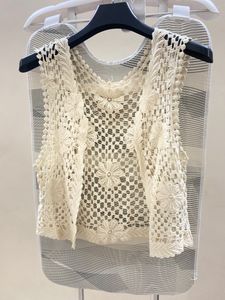 Boho Crochet Flower Vest