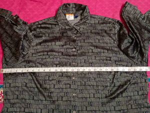 Patterned Button-Up Shirt