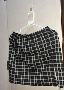 SALE Chic Black & White Slit Skirt