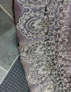 Lilac Embroidered indowestern dress
