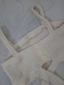 Cute Cream Crop Top