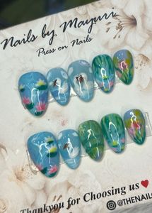 Custom Press On Nails - Swan Lake Design