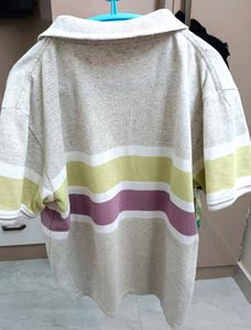 Striped Polo T-Shirt-size 32