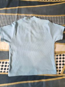 Light Blue Butterfly Graphic Top