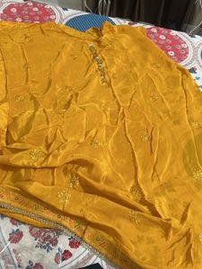 Yellow Embroidered Kurta Set