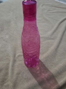 Stylish Textured Pink Water Bottle