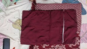 Maroon Floral Bedding Set