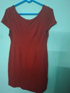 Chic Maroon Dress